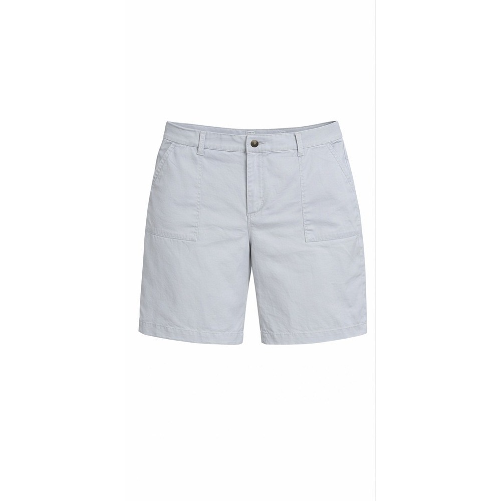 Lee Workwear‎ Women 18W Gray Utility Shorts Elastic Waist Stretch Cotton Casual